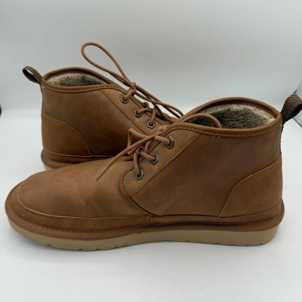 Mens G.H. Bass & Co. Newland WX Sherpa Lined Faux Suede Ankle Boots Size 10